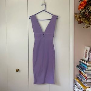 Lilac/Lavender/Purple Bandage Bodycon Dress